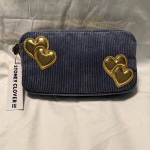 NWT Stoney Clover Lane Double Heart pouch